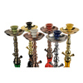 Colorful glass shisha smoking tool water pipe hookah